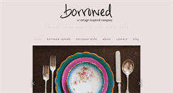 Desktop Screenshot of borrowedvintagestyle.com